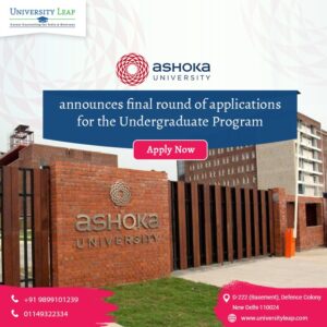 Ashoka University, Study in India